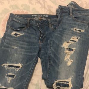 Distressed AE jeans